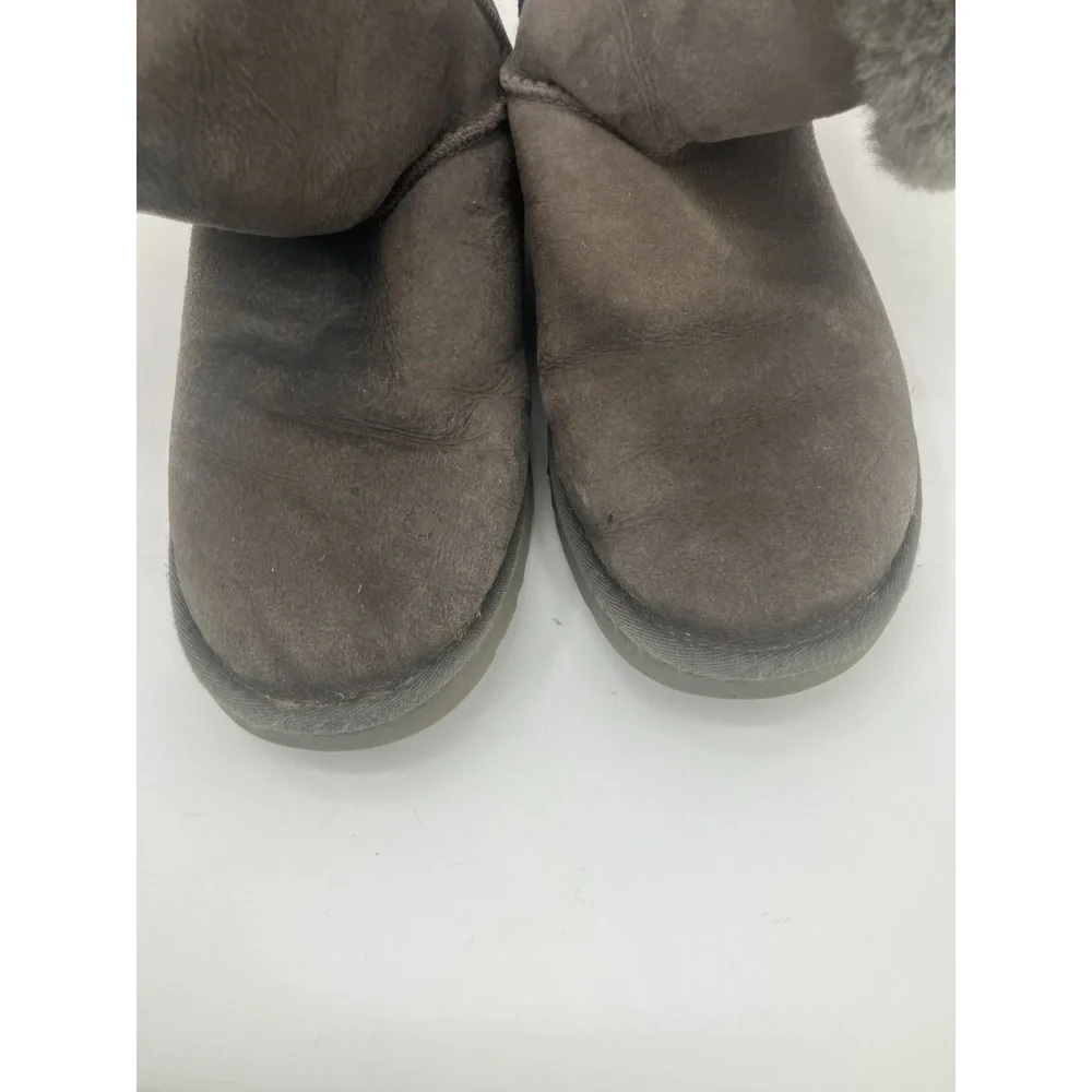 UGG Nash 1012446 Winter Boots Womens‎ US 9 Gray Round Toe Sheepskin Lined Cozy